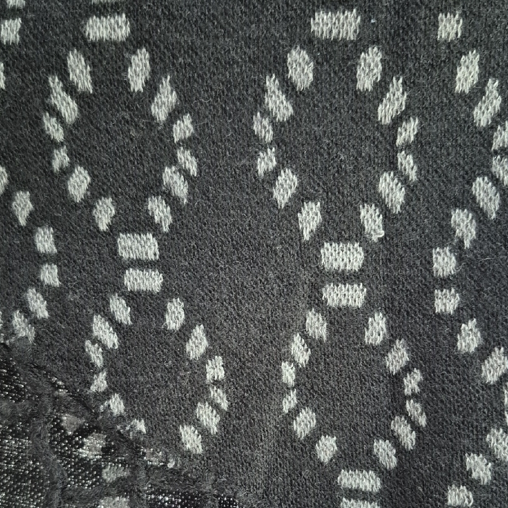Unique  Stretchy Black Double Fringed Knit Women's Cardigan / Shawl (C38) - Picture 8 of 8